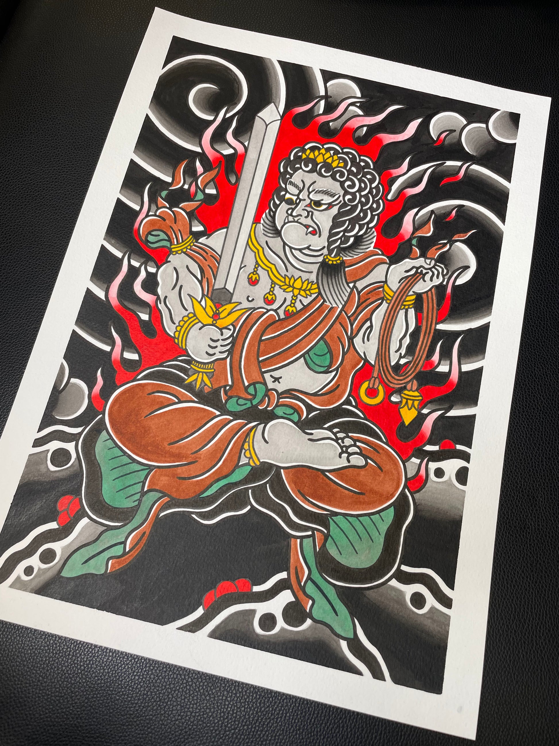 Fudō Myōō Study – A3 Art Print